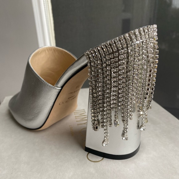 NIB Jimmy Choo Baia crystal mule sz 39 - Picture 2 of 7